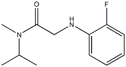 2-[(2-fluorophenyl)amino]-N-methyl-N-(propan-2-yl)acetamide Struktur