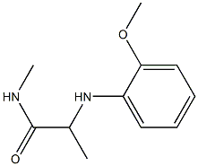 2-[(2-methoxyphenyl)amino]-N-methylpropanamide Struktur