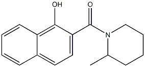 2-[(2-methylpiperidin-1-yl)carbonyl]naphthalen-1-ol Struktur