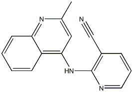 2-[(2-methylquinolin-4-yl)amino]nicotinonitrile Struktur