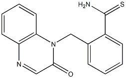 2-[(2-oxoquinoxalin-1(2H)-yl)methyl]benzenecarbothioamide Struktur