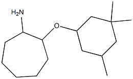 2-[(3,3,5-trimethylcyclohexyl)oxy]cycloheptan-1-amine Struktur