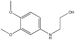 2-[(3,4-dimethoxyphenyl)amino]ethan-1-ol Struktur