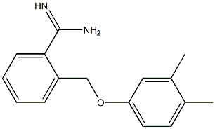 2-[(3,4-dimethylphenoxy)methyl]benzenecarboximidamide Struktur