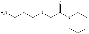 2-[(3-aminopropyl)(methyl)amino]-1-(morpholin-4-yl)ethan-1-one Struktur