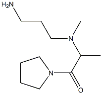 2-[(3-aminopropyl)(methyl)amino]-1-(pyrrolidin-1-yl)propan-1-one Struktur