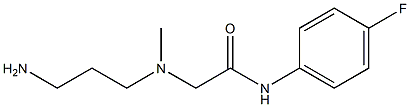 2-[(3-aminopropyl)(methyl)amino]-N-(4-fluorophenyl)acetamide Struktur