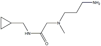 2-[(3-aminopropyl)(methyl)amino]-N-(cyclopropylmethyl)acetamide Struktur