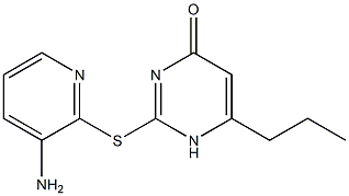 2-[(3-aminopyridin-2-yl)sulfanyl]-6-propyl-1,4-dihydropyrimidin-4-one Struktur