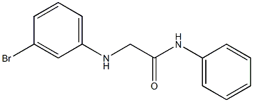 2-[(3-bromophenyl)amino]-N-phenylacetamide Struktur