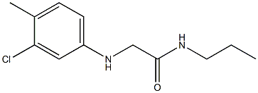 2-[(3-chloro-4-methylphenyl)amino]-N-propylacetamide Struktur