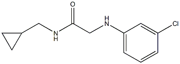 2-[(3-chlorophenyl)amino]-N-(cyclopropylmethyl)acetamide Struktur