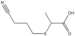 2-[(3-cyanopropyl)thio]propanoic acid Struktur