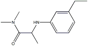 2-[(3-ethylphenyl)amino]-N,N-dimethylpropanamide Struktur