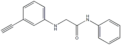 2-[(3-ethynylphenyl)amino]-N-phenylacetamide Struktur