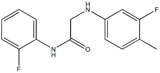 2-[(3-fluoro-4-methylphenyl)amino]-N-(2-fluorophenyl)acetamide Struktur