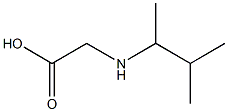 2-[(3-methylbutan-2-yl)amino]acetic acid Struktur