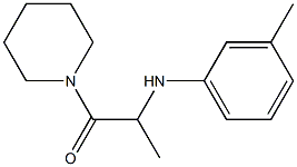 2-[(3-methylphenyl)amino]-1-(piperidin-1-yl)propan-1-one Struktur