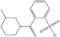 2-[(3-methylpiperidin-1-yl)carbonyl]benzene-1-sulfonyl chloride Struktur