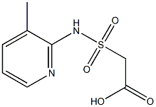 2-[(3-methylpyridin-2-yl)sulfamoyl]acetic acid Struktur