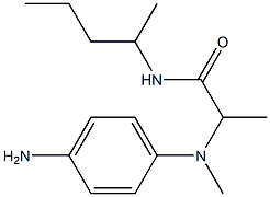 2-[(4-aminophenyl)(methyl)amino]-N-(pentan-2-yl)propanamide Struktur