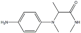 2-[(4-aminophenyl)(methyl)amino]-N-methylpropanamide Struktur