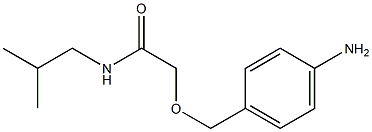 2-[(4-aminophenyl)methoxy]-N-(2-methylpropyl)acetamide Struktur