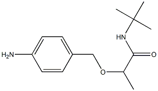 2-[(4-aminophenyl)methoxy]-N-tert-butylpropanamide Struktur