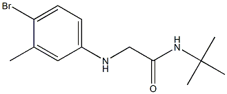 2-[(4-bromo-3-methylphenyl)amino]-N-tert-butylacetamide Struktur