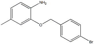 2-[(4-bromobenzyl)oxy]-4-methylaniline Struktur