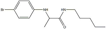 2-[(4-bromophenyl)amino]-N-pentylpropanamide Struktur