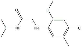 2-[(4-chloro-2-methoxy-5-methylphenyl)amino]-N-(propan-2-yl)acetamide Struktur