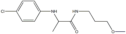 2-[(4-chlorophenyl)amino]-N-(3-methoxypropyl)propanamide Struktur