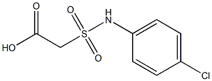 2-[(4-chlorophenyl)sulfamoyl]acetic acid Struktur