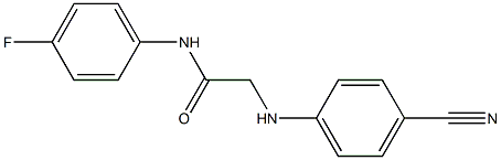 2-[(4-cyanophenyl)amino]-N-(4-fluorophenyl)acetamide Struktur