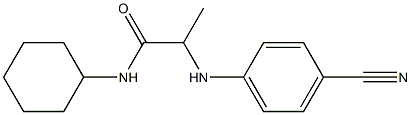 2-[(4-cyanophenyl)amino]-N-cyclohexylpropanamide Struktur