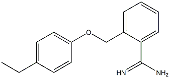 2-[(4-ethylphenoxy)methyl]benzenecarboximidamide Struktur