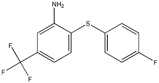 2-[(4-fluorophenyl)sulfanyl]-5-(trifluoromethyl)aniline Struktur