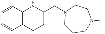 2-[(4-methyl-1,4-diazepan-1-yl)methyl]-1,2,3,4-tetrahydroquinoline Struktur