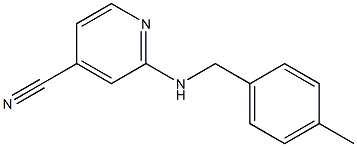 2-[(4-methylbenzyl)amino]isonicotinonitrile Struktur