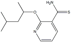 2-[(4-methylpentan-2-yl)oxy]pyridine-3-carbothioamide Struktur