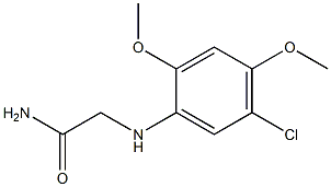 2-[(5-chloro-2,4-dimethoxyphenyl)amino]acetamide Struktur