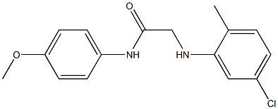 2-[(5-chloro-2-methylphenyl)amino]-N-(4-methoxyphenyl)acetamide Struktur