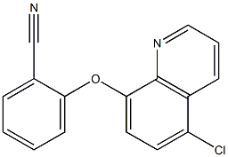 2-[(5-chloroquinolin-8-yl)oxy]benzonitrile Struktur