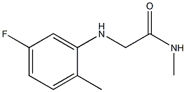 2-[(5-fluoro-2-methylphenyl)amino]-N-methylacetamide Struktur