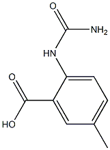 2-[(aminocarbonyl)amino]-5-methylbenzoic acid Struktur