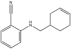 2-[(cyclohex-3-en-1-ylmethyl)amino]benzonitrile Struktur