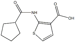 2-[(cyclopentylcarbonyl)amino]thiophene-3-carboxylic acid Struktur