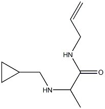 2-[(cyclopropylmethyl)amino]-N-(prop-2-en-1-yl)propanamide Struktur