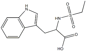 2-[(ethylsulfonyl)amino]-3-(1H-indol-3-yl)propanoic acid Struktur